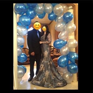 Baby blue and silver Camille la Vie dress